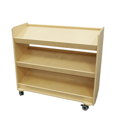 31.50" x 34.65" Mobile Inclined Shelving Unit ( (Trays Not Included)
