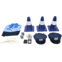 Dramatic Play - Police Station Role Play Accessories 14 Piece Set