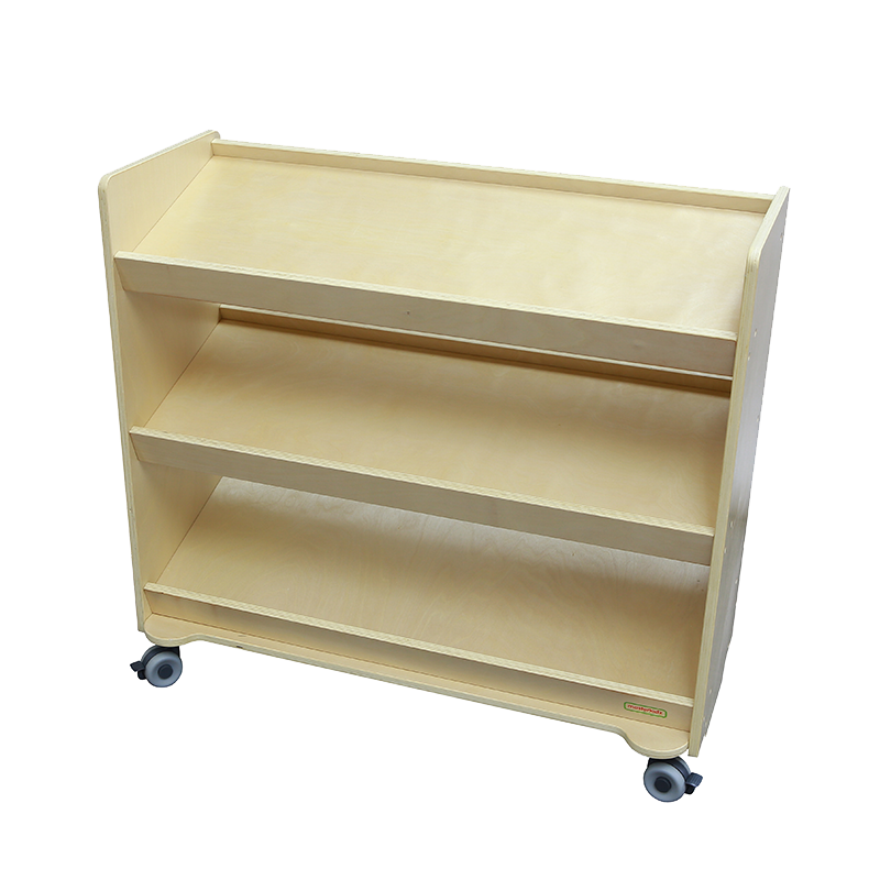 31.50" x 34.65" Mobile Inclined Shelving Unit ( (Trays Not Included)