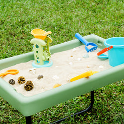 Rectangular Tuff Tray - Sage Coloured with Adjustable Height Stand