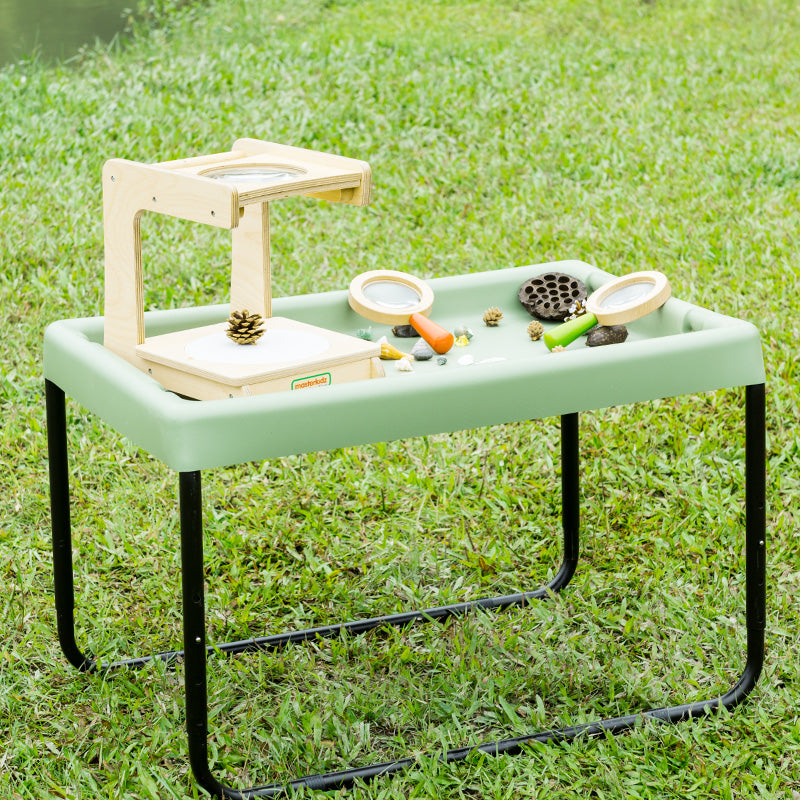 Rectangular Tuff Tray - Sage Coloured with Adjustable Height Stand