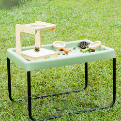 Rectangular Tuff Tray - Sage Coloured with Adjustable Height Stand