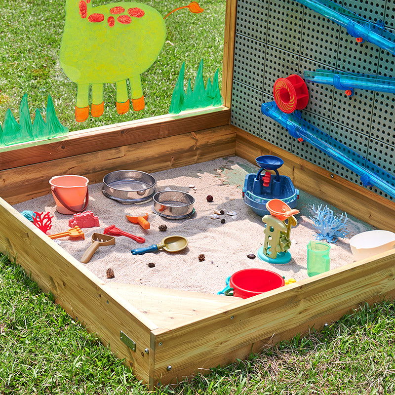 Outdoor STEAM Activity Station with Sand Pit