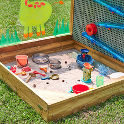 Outdoor STEAM Activity Station with Sand Pit