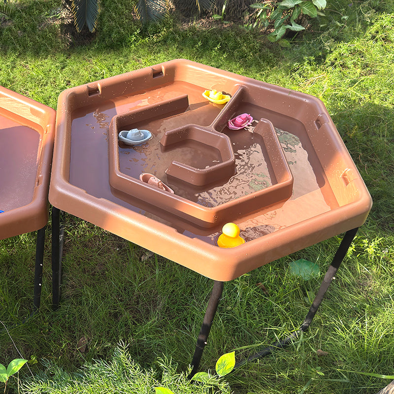 Hexagonal Tuff Tray - Maze with Adjustable Height Stand