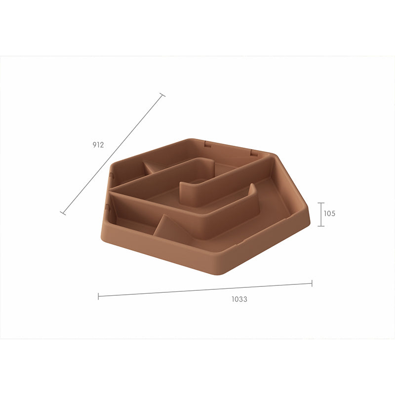 Hexagonal Tuff Tray - Labyrinth with Adjustable Height Stand