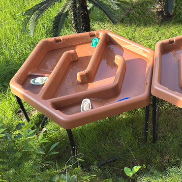 Hexagonal Tuff Tray - Labyrinth with Adjustable Height Stand