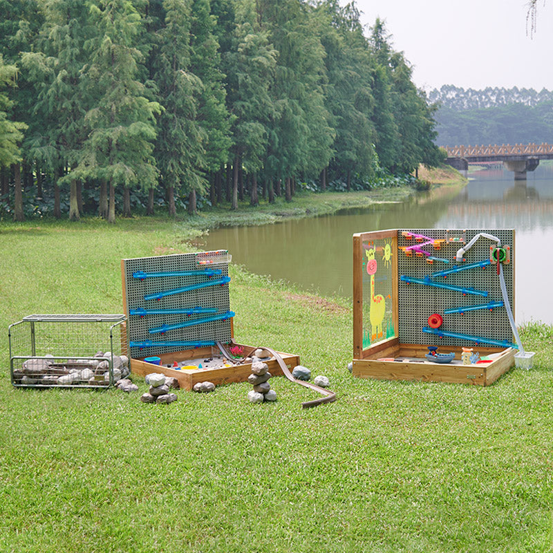 Outdoor STEAM Activity Station with Sand Pit