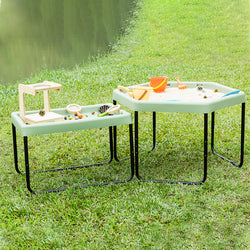Rectangular Tuff Tray - Sage Coloured with Adjustable Height Stand