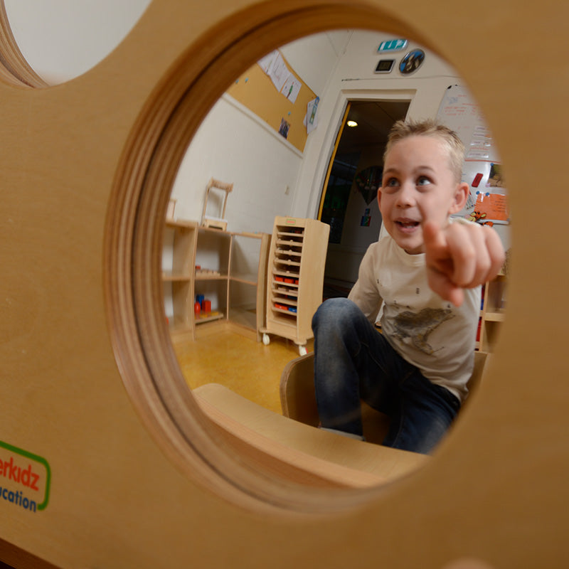 Fun mirror solid wooden board