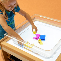 Clear Water Play Tray (Square)