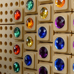 STEM WALL Gem Stone Blocks (Mixed Colours) - 72 Piece Set